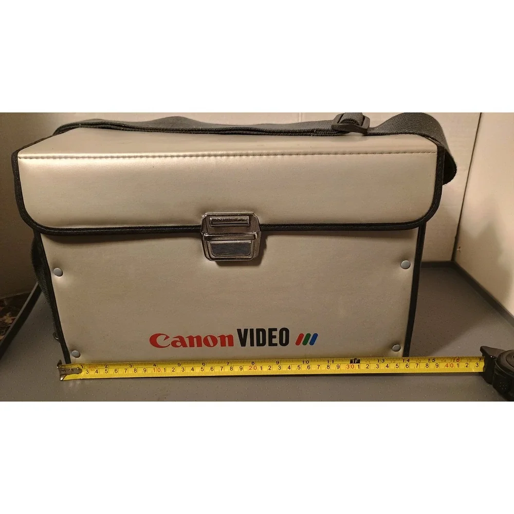 Canon Video Camera Bag Silver Vintage Hitachi Power Kit VT-BA7A